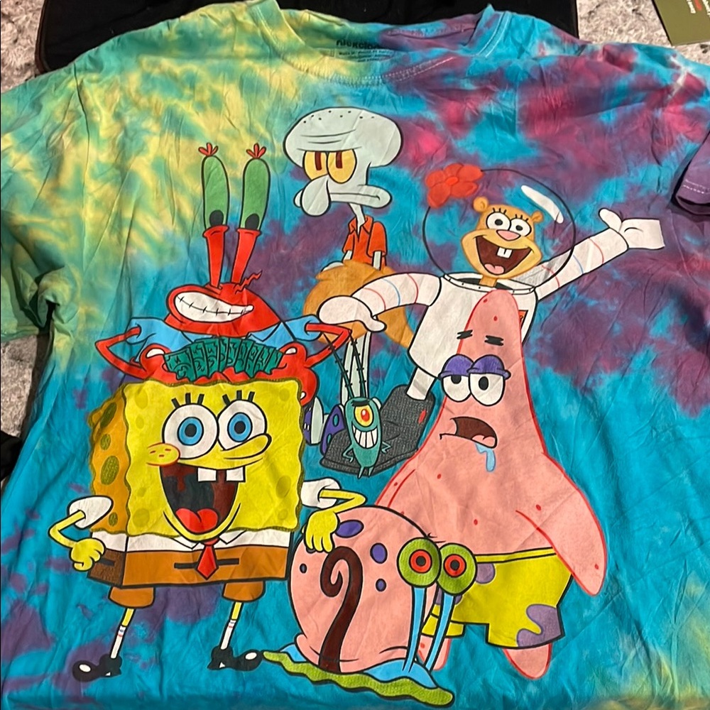 SpongeBob SquarePants Tie-Dye Kids T-Shirt